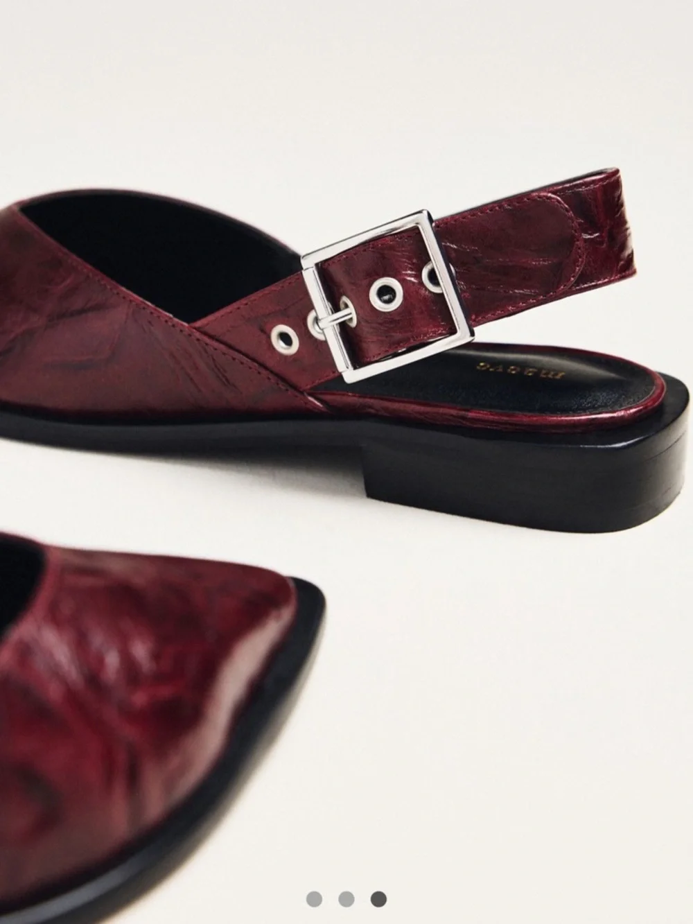 Anthropologie Maeve Moto Pointed-Toe
Slingback Flats - Picture 3 of 3